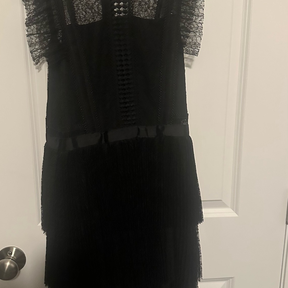 Heartloom Black Lace Midi Dress